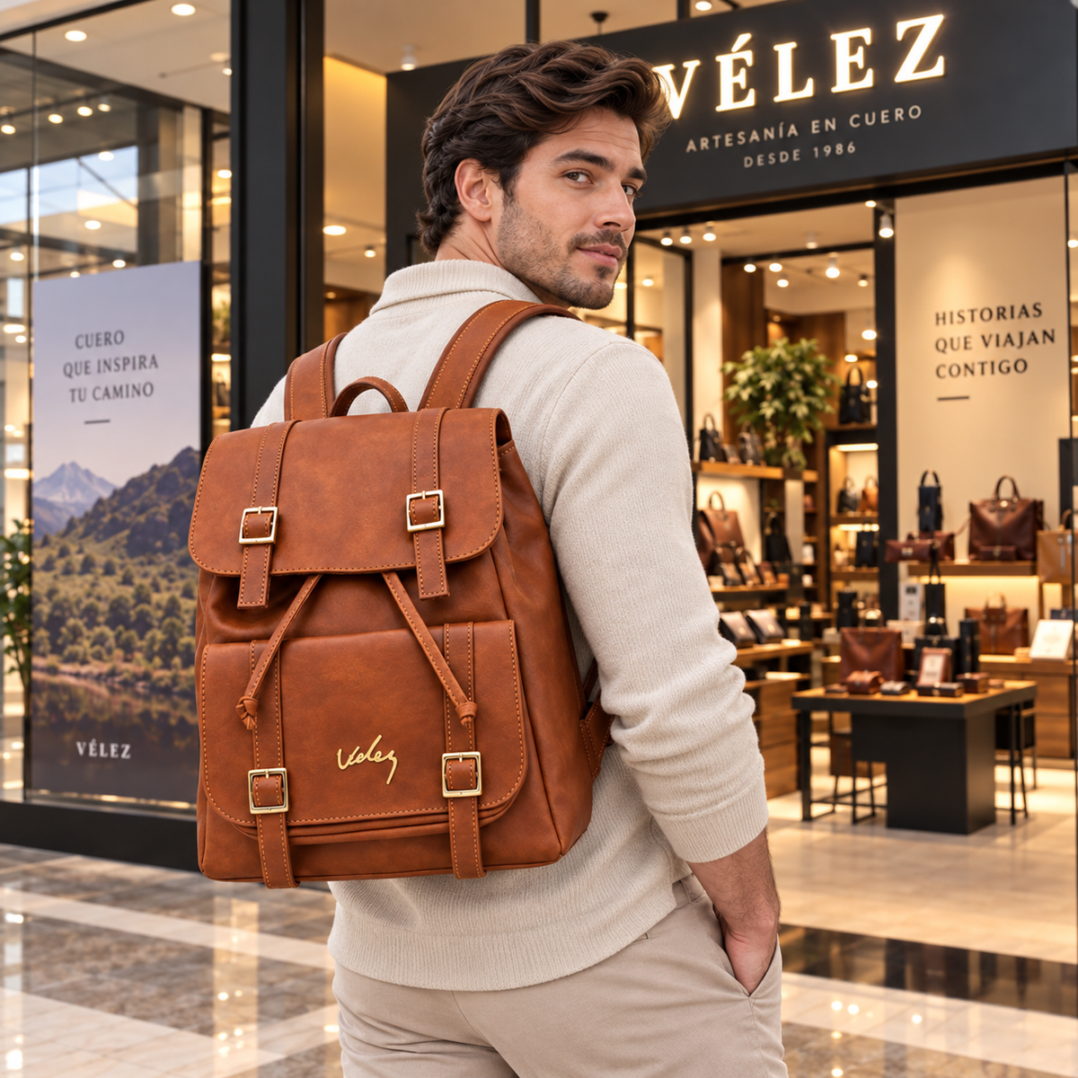 Morral Vélez de Cuero Premium Hombre – Lote Exclusivo con 70% de Descuento 🔥