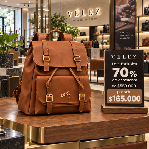 Morral Vélez de Cuero Premium Hombre – Lote Exclusivo con 70% de Descuento 🔥