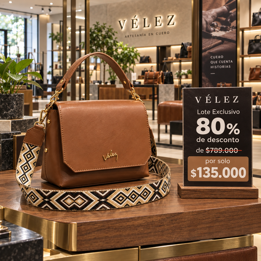 Bolso Carriel Vélez de Cuero Premium - Últimas Unidades Con 80% De Descuento🔥